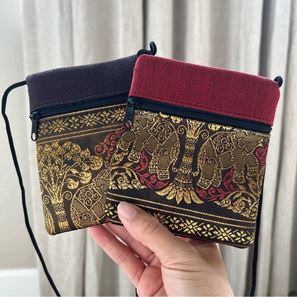 Thailand Elephant Cross Body Bag/Pouch/Purse NWOT